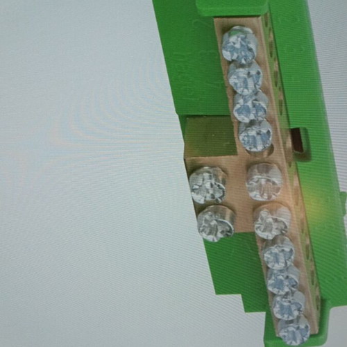 Brass busbar with base KM10E 2x16 +8x10mm new