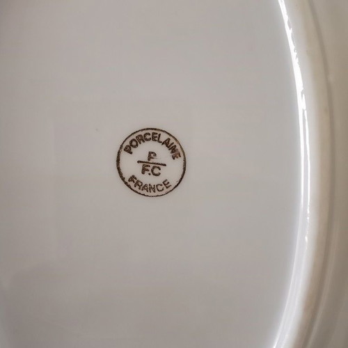 Porcelaine P.F.C. de France porcelain set 15 pieces vintage 1960