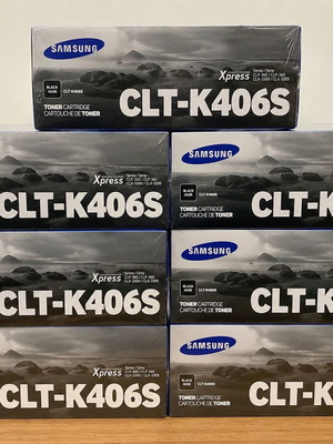 Samsung CLT-K406S Μαύρο τόνερ laser εκτυπωτή Καινούργιο 7 τεμάχια 1500 σελίδες