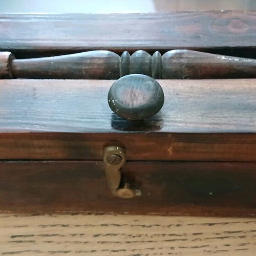 Handmade wooden icon stand like new with vintage style