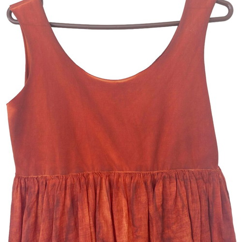La Vaca Loca dress new, cotton, size S/M, terracotta color
