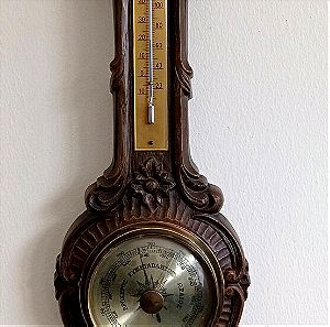 Παλιό βαρόμετρο, θερμόμετρο υγρασιόμετρο