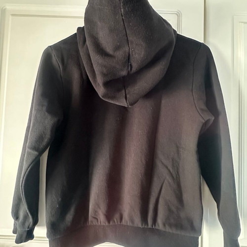 Children's black H&M hoodie with silver Batman logo like new