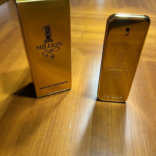 1 Million Pacco Rabbane perfume bottle used, 3 ml empty