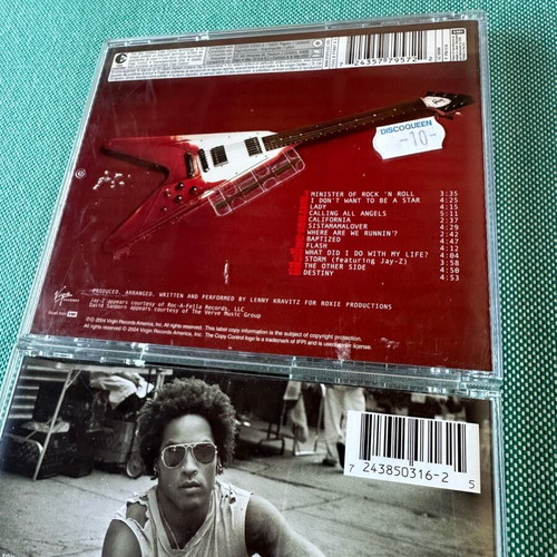 Lenny Kravitz 2 CD pack like new, rock