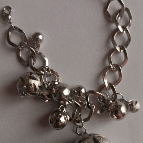 Bracelet with silver charms new