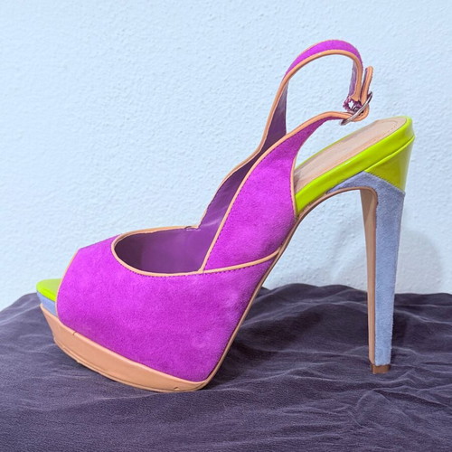 Jessica Simpson summer heels like new, multicolor, size 36