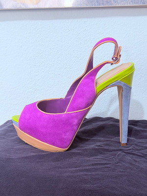 Jessica Simpson summer heels like new, multicolor, size 36
