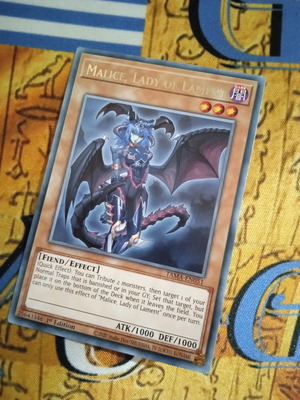 Malice, Lady Of Lament Effect Monster Rare μεταχειρισμένη κάρτα Yu-Gi-Oh
