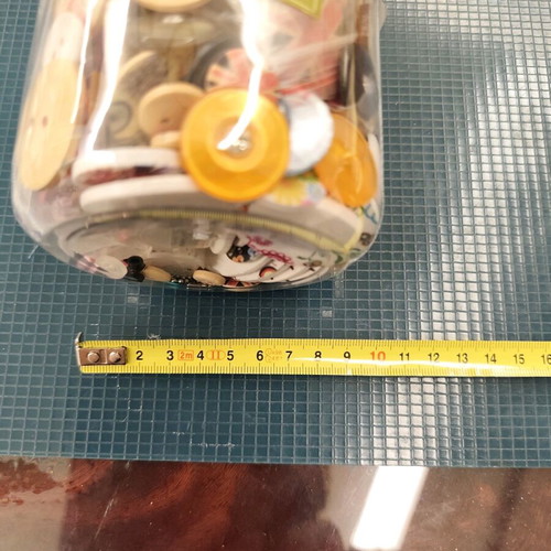 Box with various buttons like new