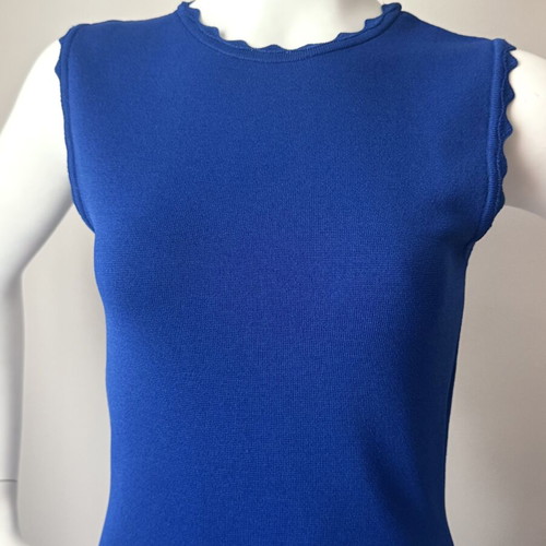 Zara Blue Alaia Style Dress Medium New