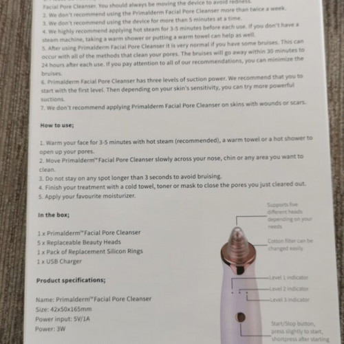 Facial pore cleanser device like new