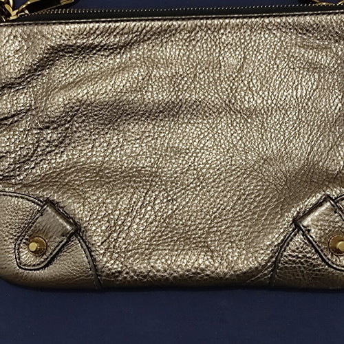 Juicy Couture metallic gold leather crossbody bag like new