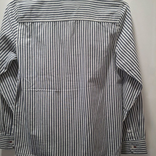 Losan striped shirt white blue new, size 12/152cm