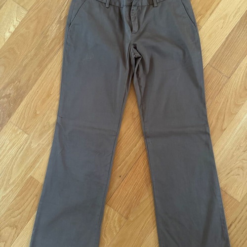 Zara Basic cotton straight pants like new, beige