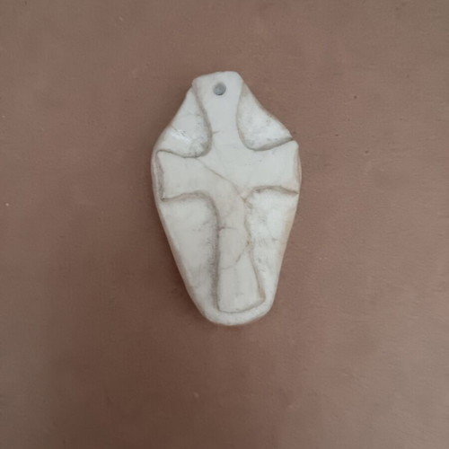 Marble decorative piece with cross like new, handmade