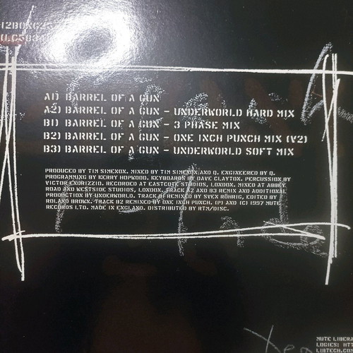 Depeche Mode Barrel Of A Gun 12" βινύλιο σαν καινούργιο, alternative rock