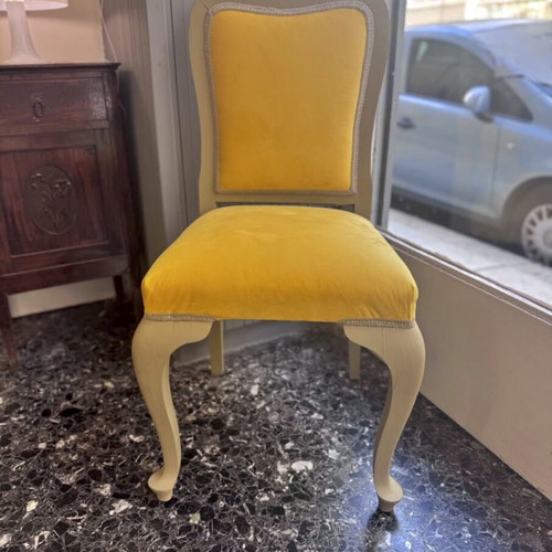Chair refurbished with chalk paint