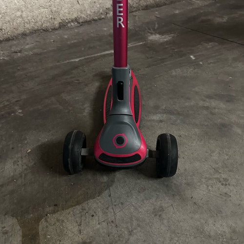 Globber Kids Folding Ultimum Three-Wheel Scooter used Pink