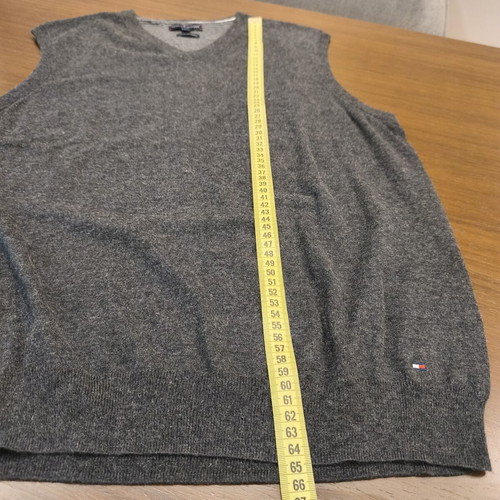 Tommy Hilfiger cotton cashmere sweater vest grey medium like new