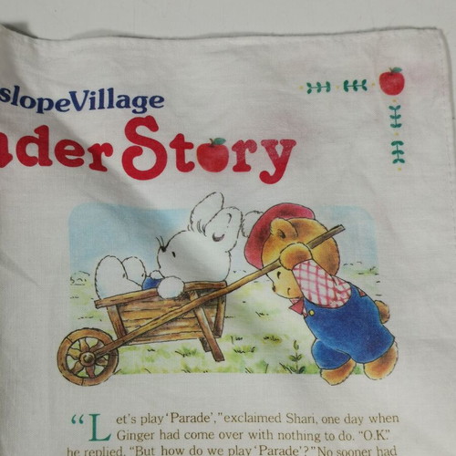 Little Wonder Story handkerchief used with Sanrio 80s story