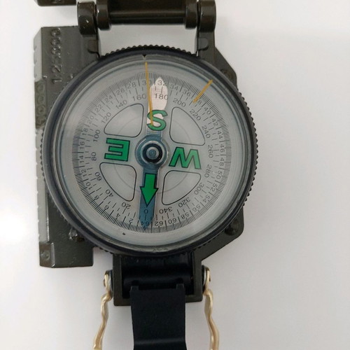 Military compass used from former Soviet Union, plastic