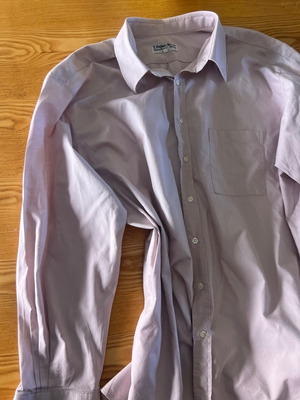 Vintage men's shirt P. Douvas & Sons Athens 4XL like new, pink