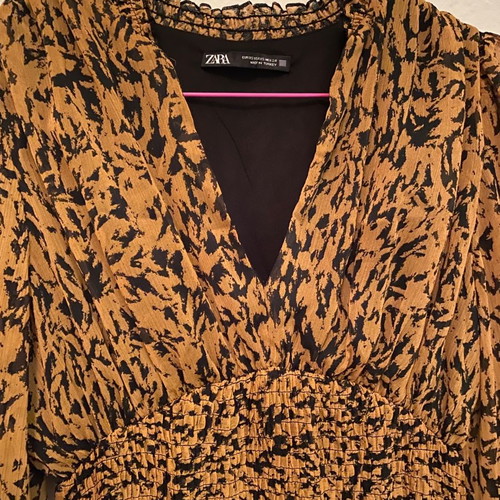 Zara dress used, brown, size XS