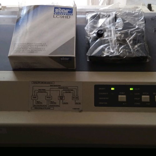 Dot Matrix Star LC-20 used with parallel port cable and two ink ribbons