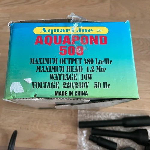 Aquar Line Aquapond 500 Aquarium Pump New
