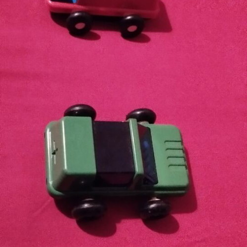 Space car toy cars used, set of 2, likely Grecostyl Greek made