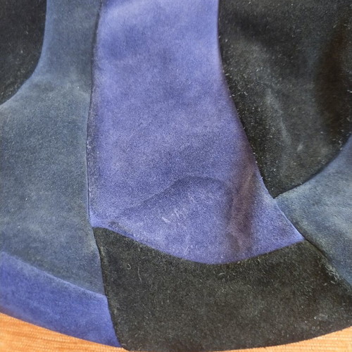 Tosca Blu women's bag used, black and purple suede