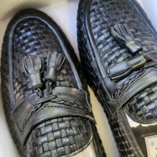 Perla Petridis men's shoes black like new, size 42.5