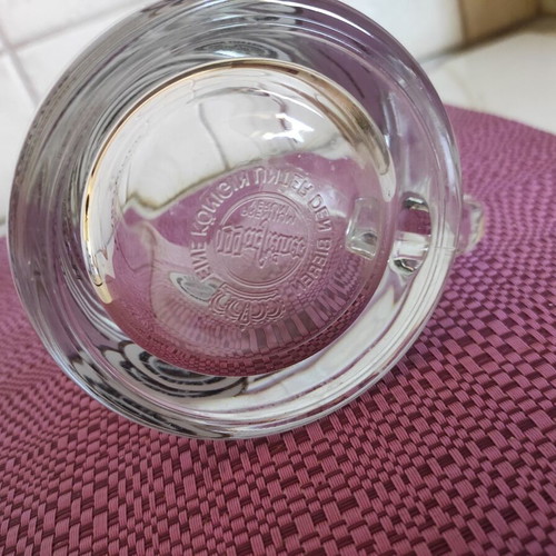 Warsteiner collectible beer glass 400ml with handle like new
