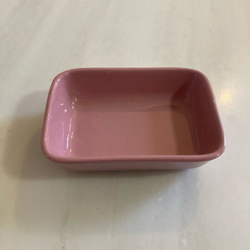 Vintage pink mini baking dish like new
