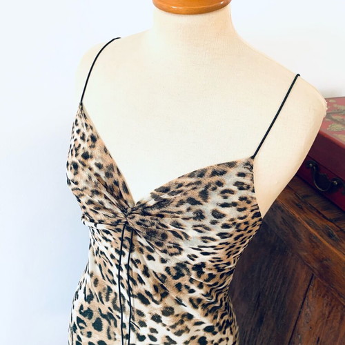Vintage Veloudakis dress like new, asymmetric design