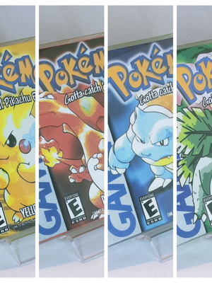 Pokemon Green, Red, Blue, Yellow Versions Gameboy καινούργιο, complete boxed