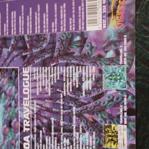 Traveling Psychedelic Beach Trance Promo Poster refurbished, approx 25x20 cm