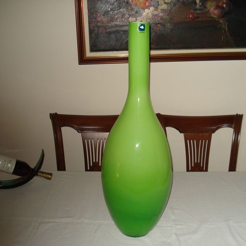 Large decorative green floor vase Leonardo like new