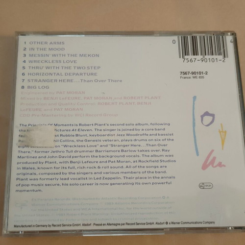 Robert Plant The Principle of Moments CD used