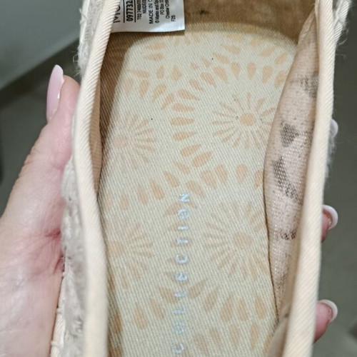 Marks & Spencer espadrilles with lace, size 38, soft pink