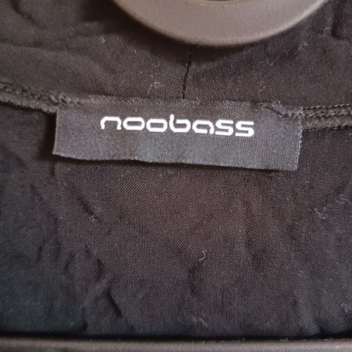 Noobass women's wide short-sleeve cardigan black like new