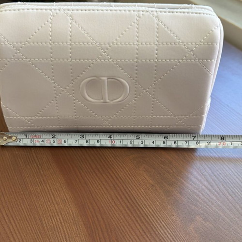 Dior toiletry bag unused, white