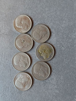 5 drachma coins used