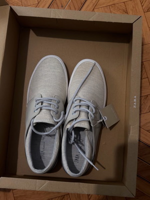 Zara shoes new, size 40, white and gray