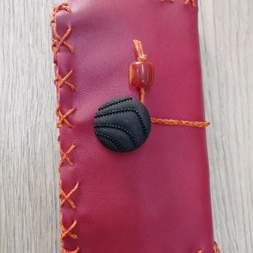 Handmade leather tobacco pouch