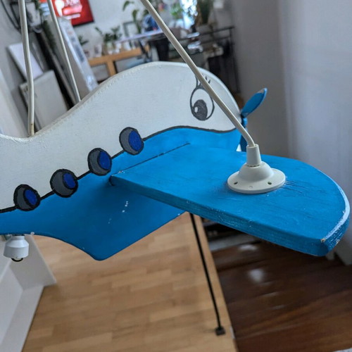 Handmade children's lamp used with 3 sockets for bulbs