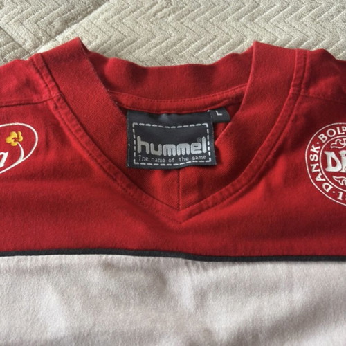 Hummel original vintage shirt like new, white and red, size L