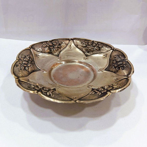 Vintage Επάργυρη Φοντανιέρα Art Nouveau Σαν Καινούργια Με Ανάγλυφα Τριαντάφυλλα