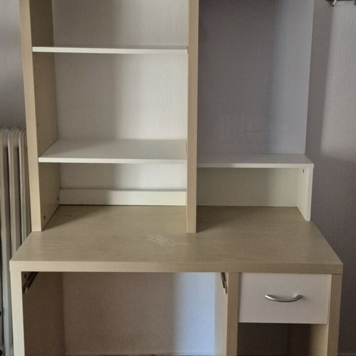 IKEA Micke Desk with Shelves and Magnetic Board used